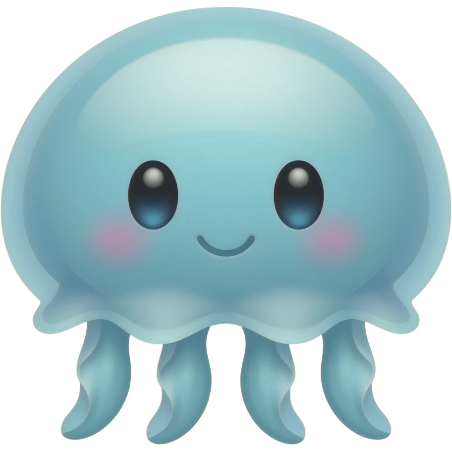 simple cute jellyfish emoji emoji