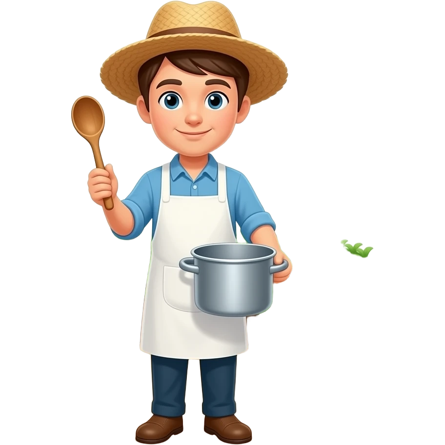 field kitchen attendant emoji