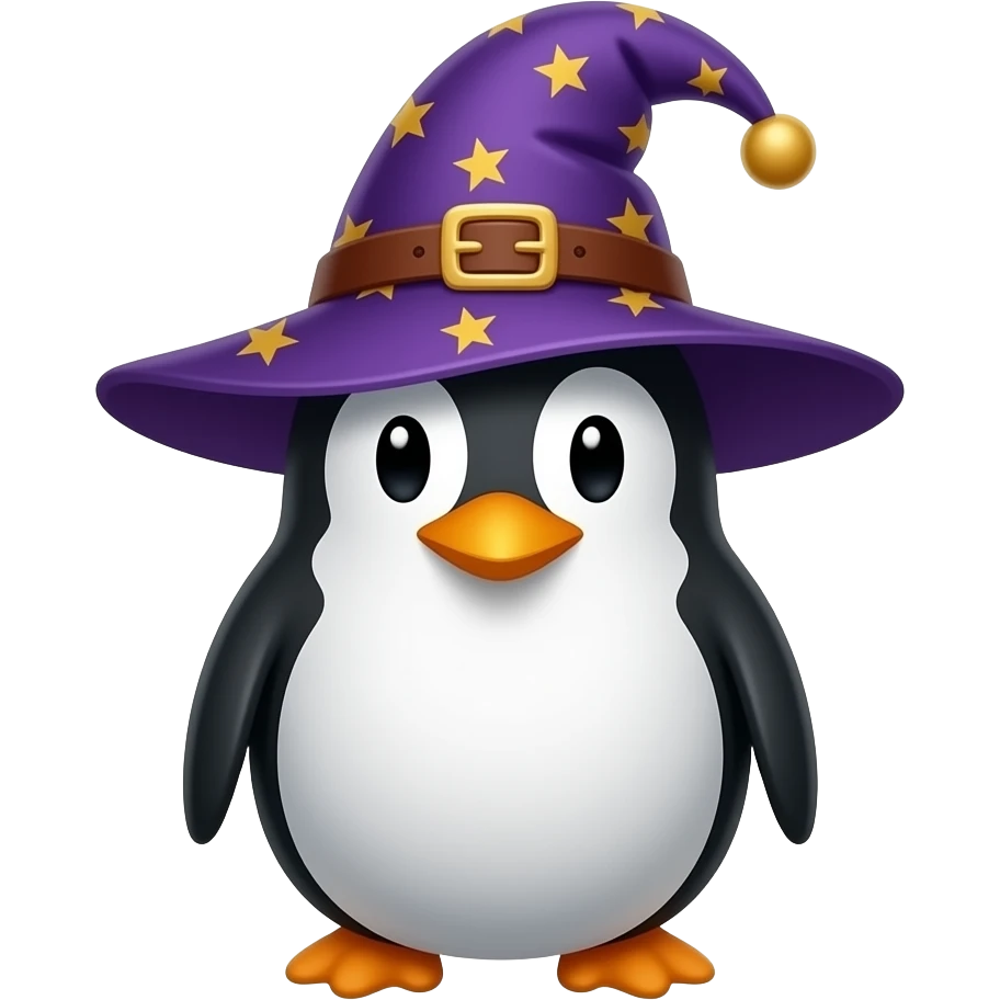 Penguin Wizard emoji