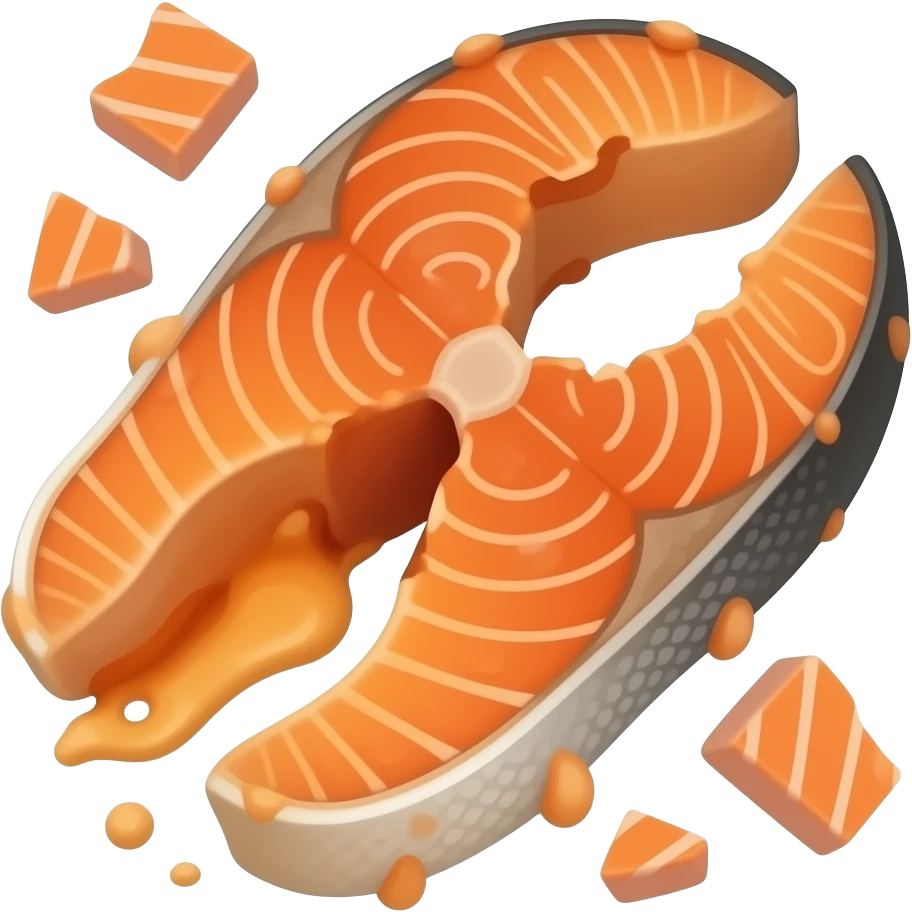 Батати із запеченим лососем emoji