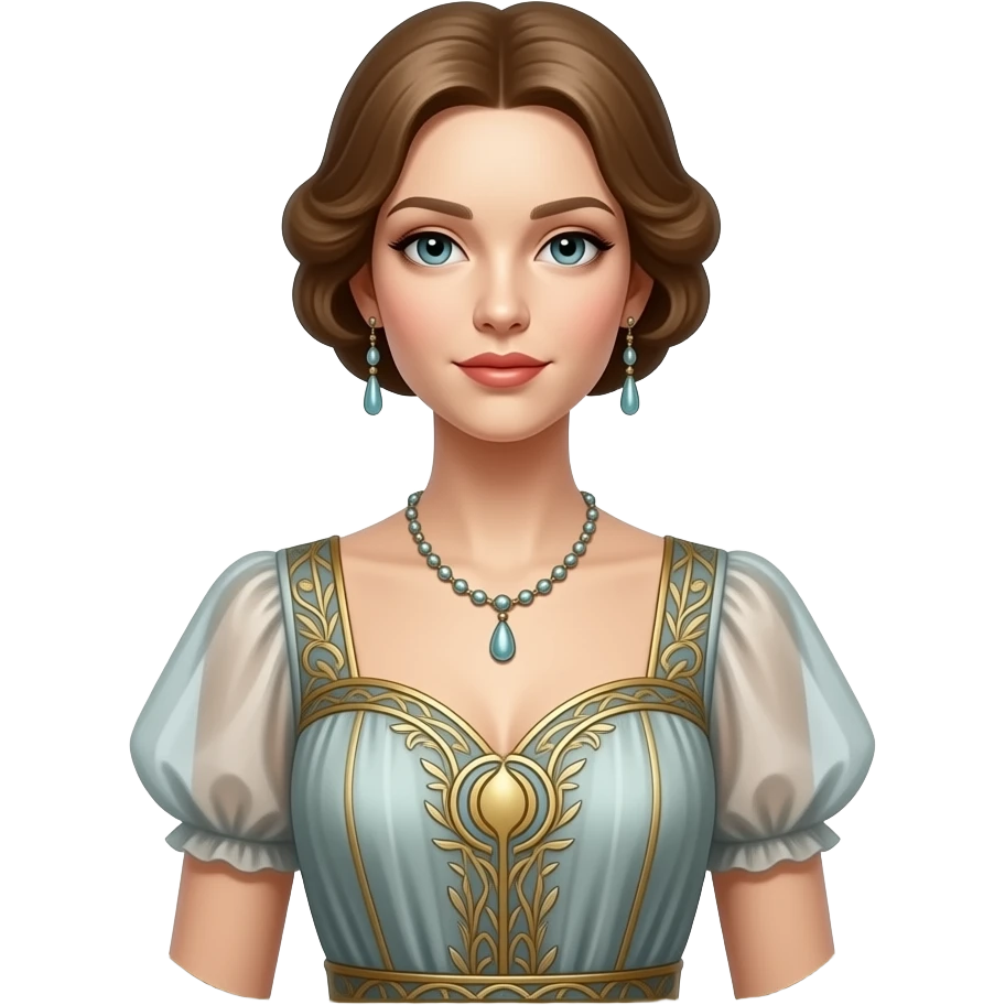 art nouveau dress mannequin emoji