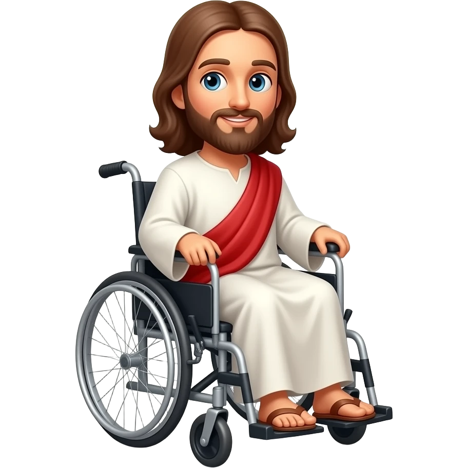 Jesus wheelchair emoji