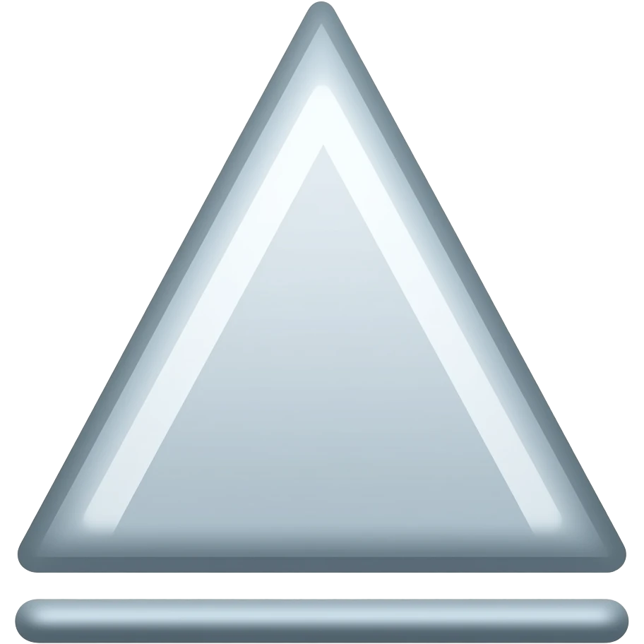 Right facing triangle with line under emoji