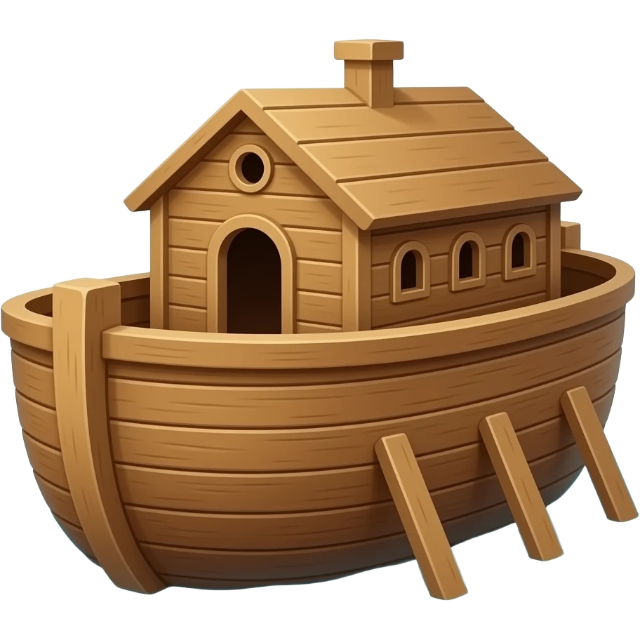 Noah’s ark from the Bible emoji