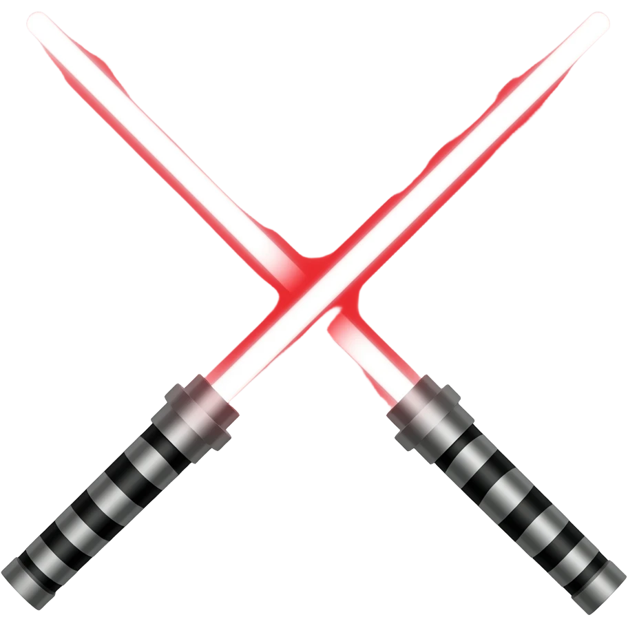 red lightsaber emoji
