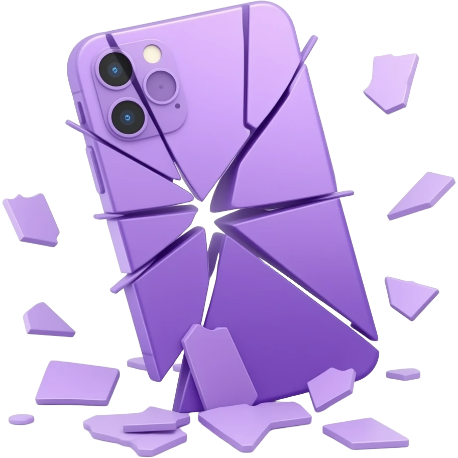 tech support ticket purple broken emoji