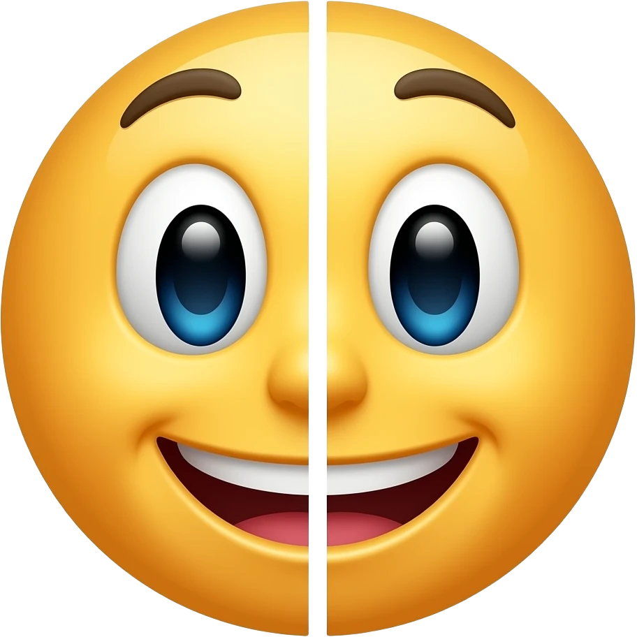 split emoji emoji