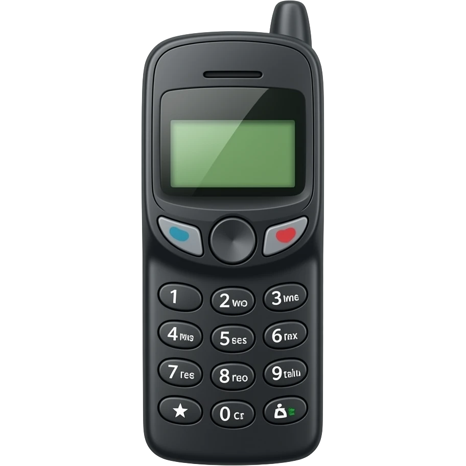 a 1980's mobile phone emoji