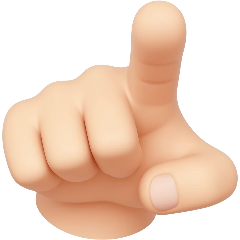 finger pointing front to me emoji