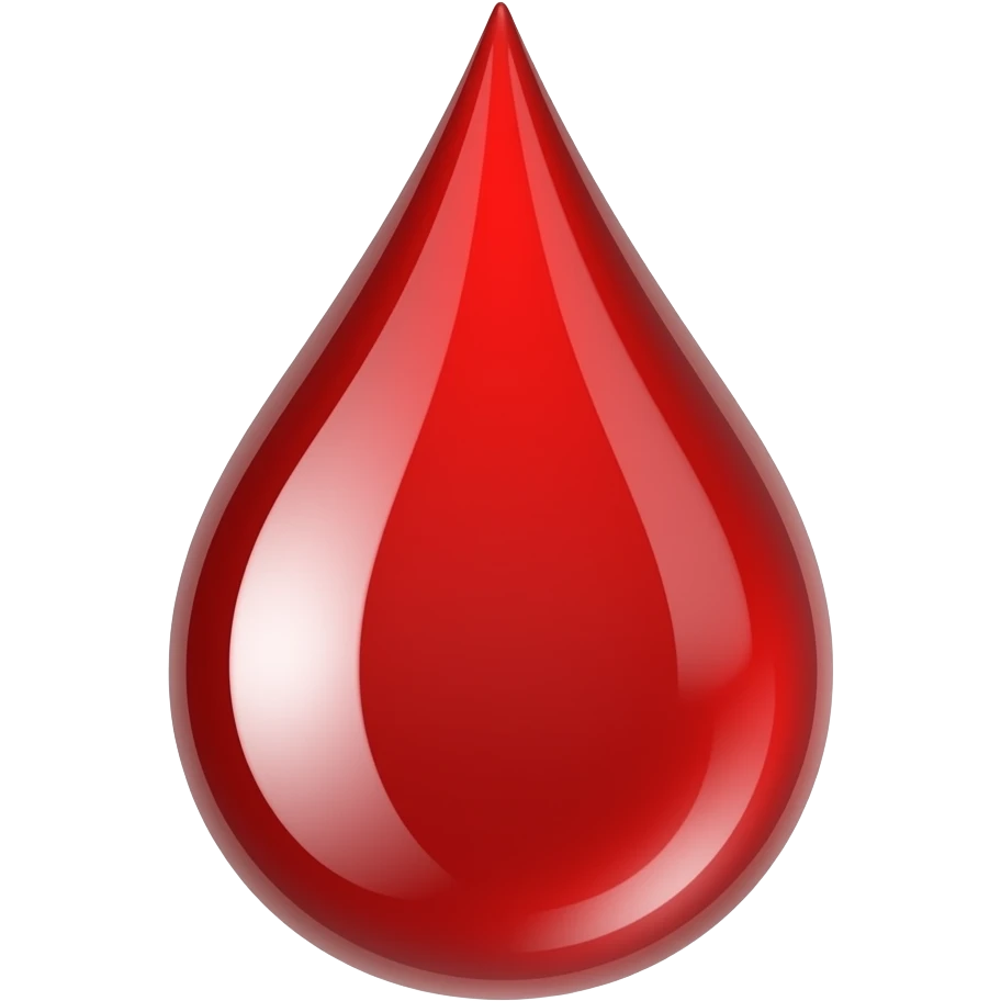 Blood dropping emoji