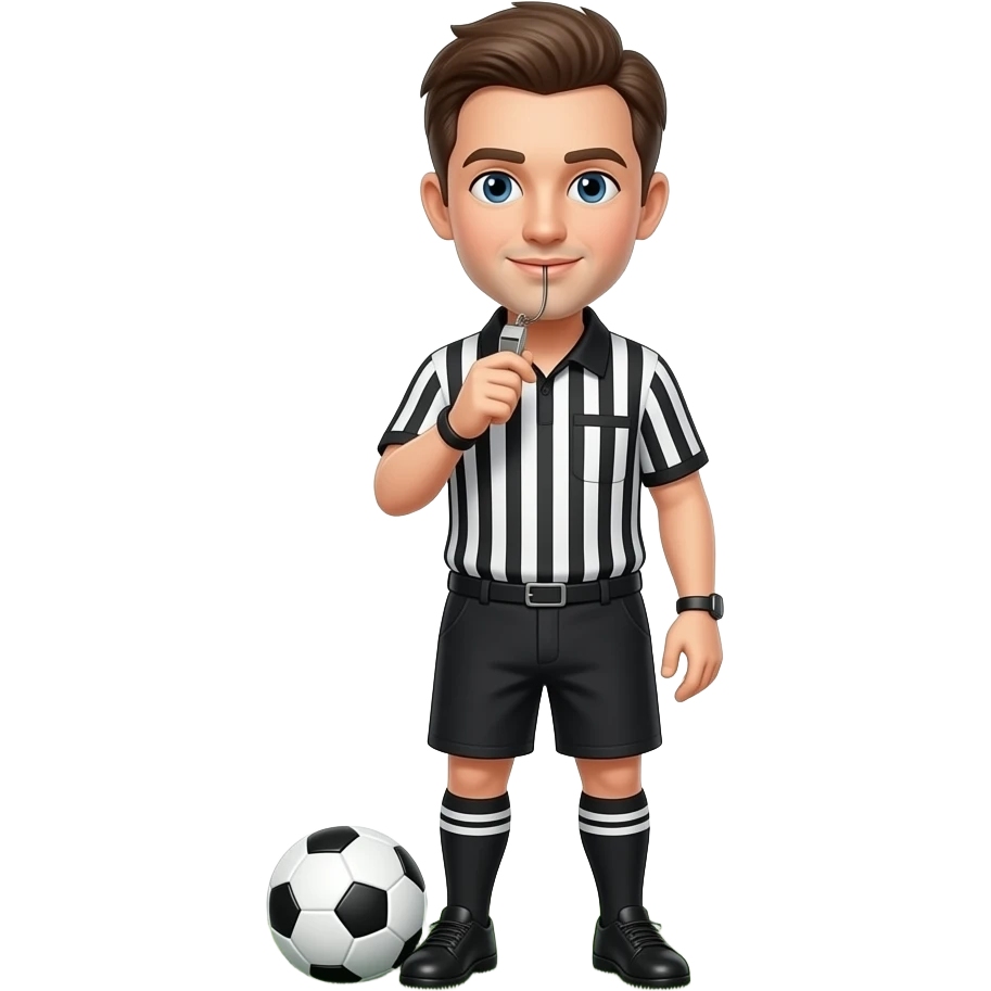 Soccer referee emoji