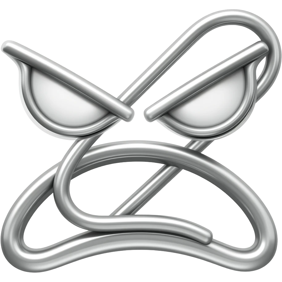 Angry paperclip emoji