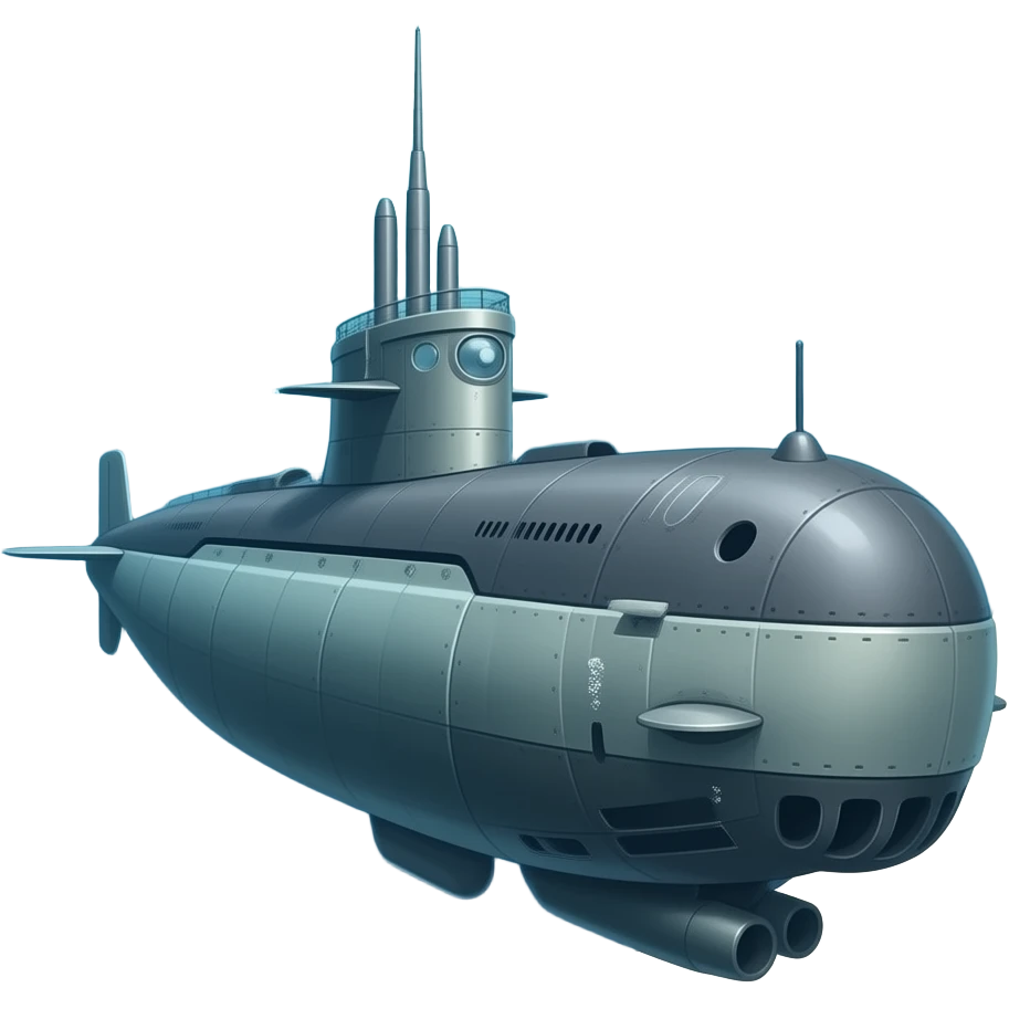 1958 KOREAN WAR SUBMARINE under water emoji