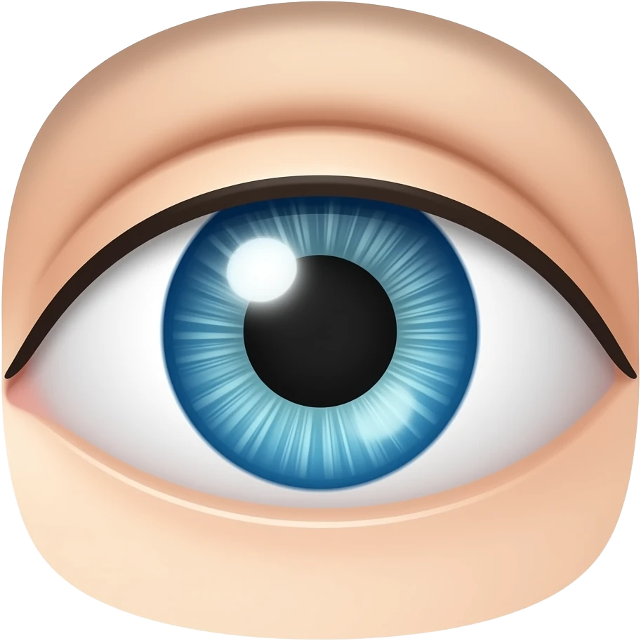 Eye looking down. Down emoji