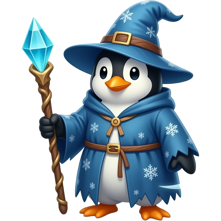 Penguin Wizard emoji