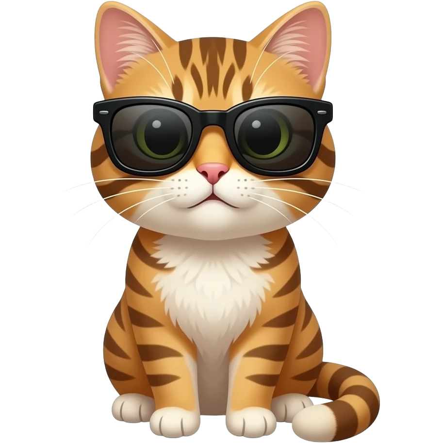 Cat wearing sunglasses emoji