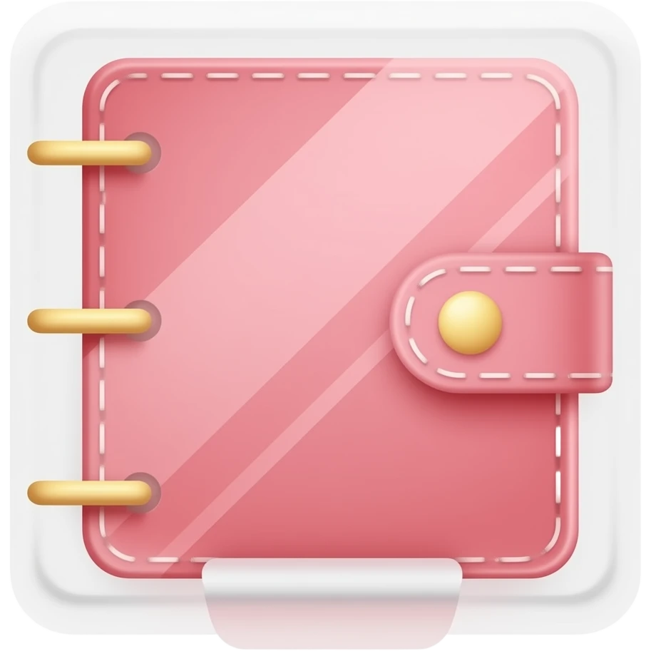 pink planner emoji