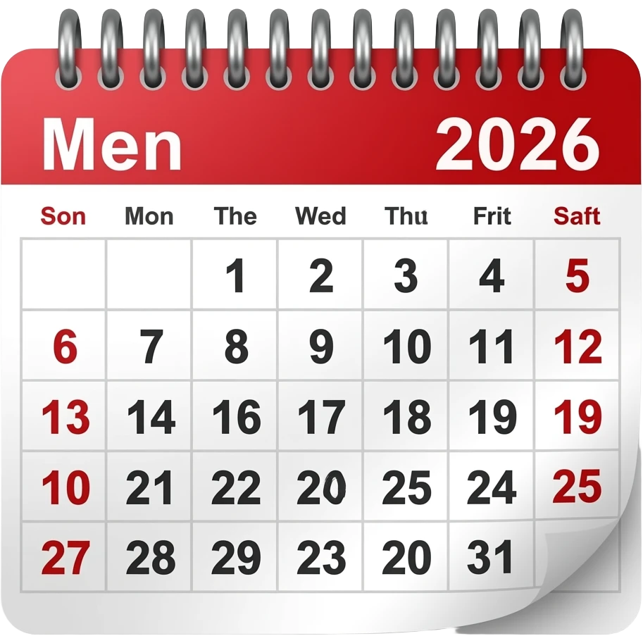 2026 calender May emoji