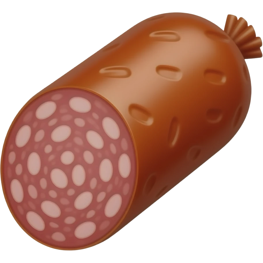 A salami emoji