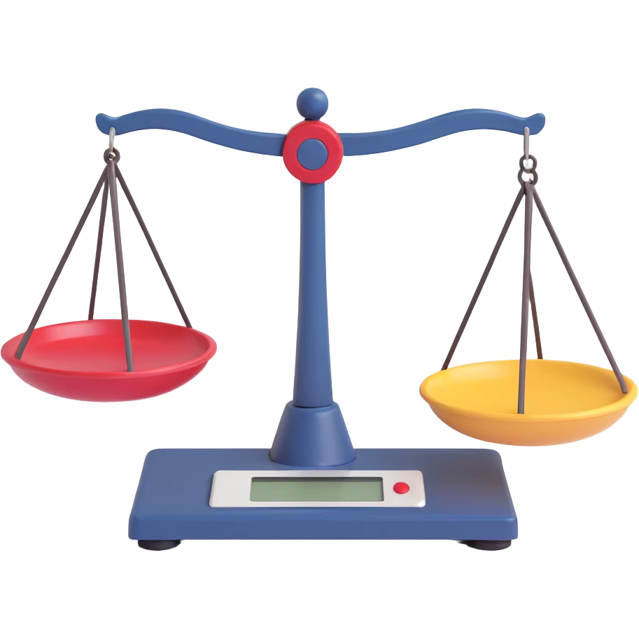 A balance scale emoji