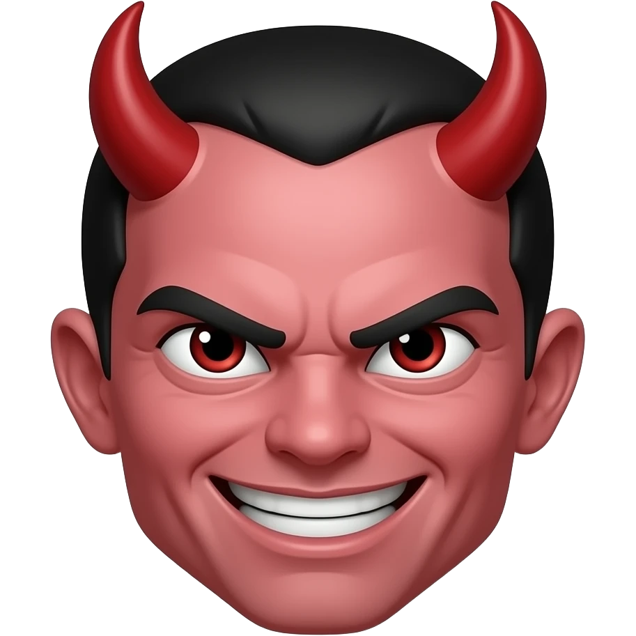 hell fire with evil smile emoji