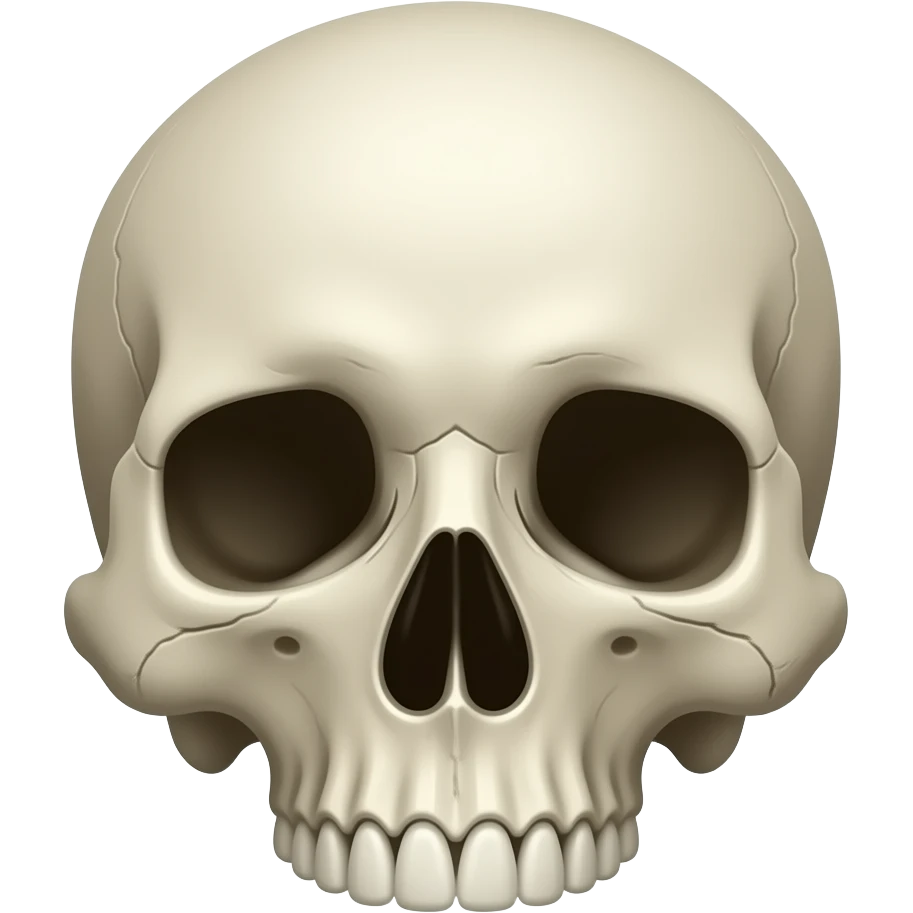 Skull face emoji