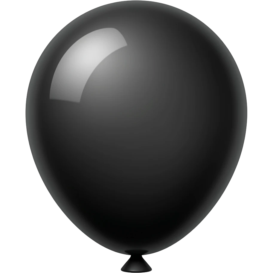 Black balloon emoji