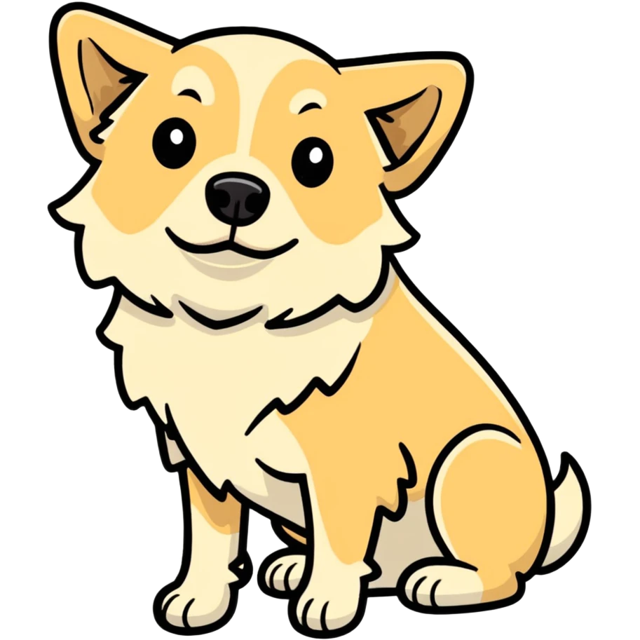 Old dog  emoji