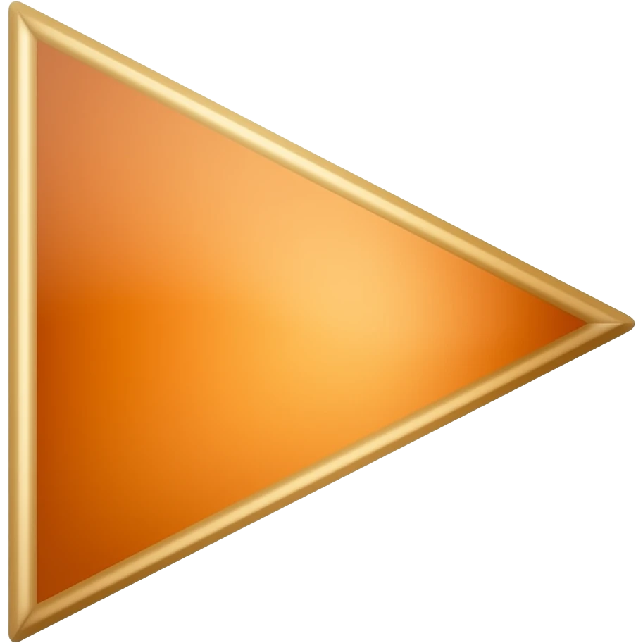 Triangular orange flag emoji