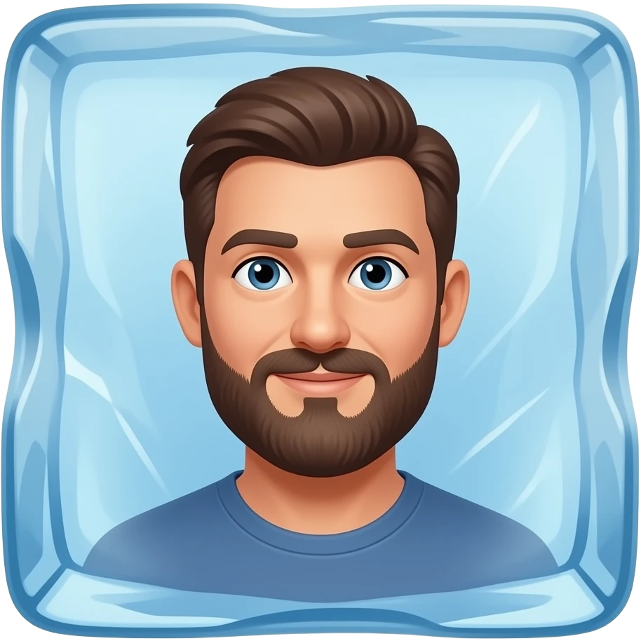 man in ice emoji