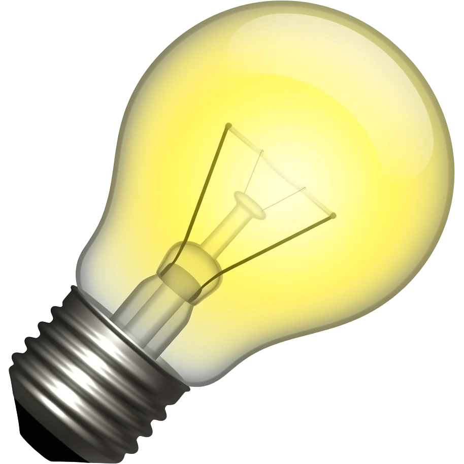 light bulb emoji