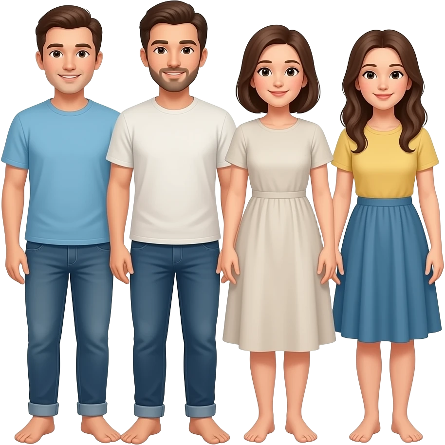 Familia Descalza emoji