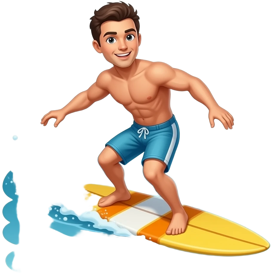hombre surfeando emoji