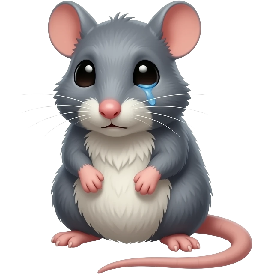 Tired rat emoji