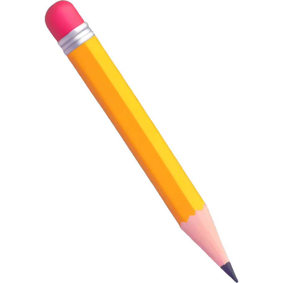 survey pencil with a checkmark emoji