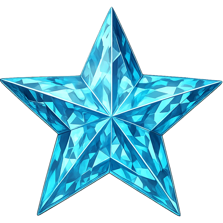star with a crystal effect emoji