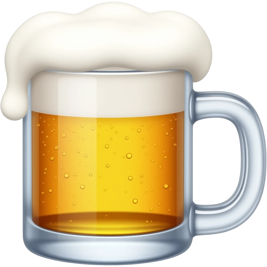 Un macaron qui boit une bière emoji