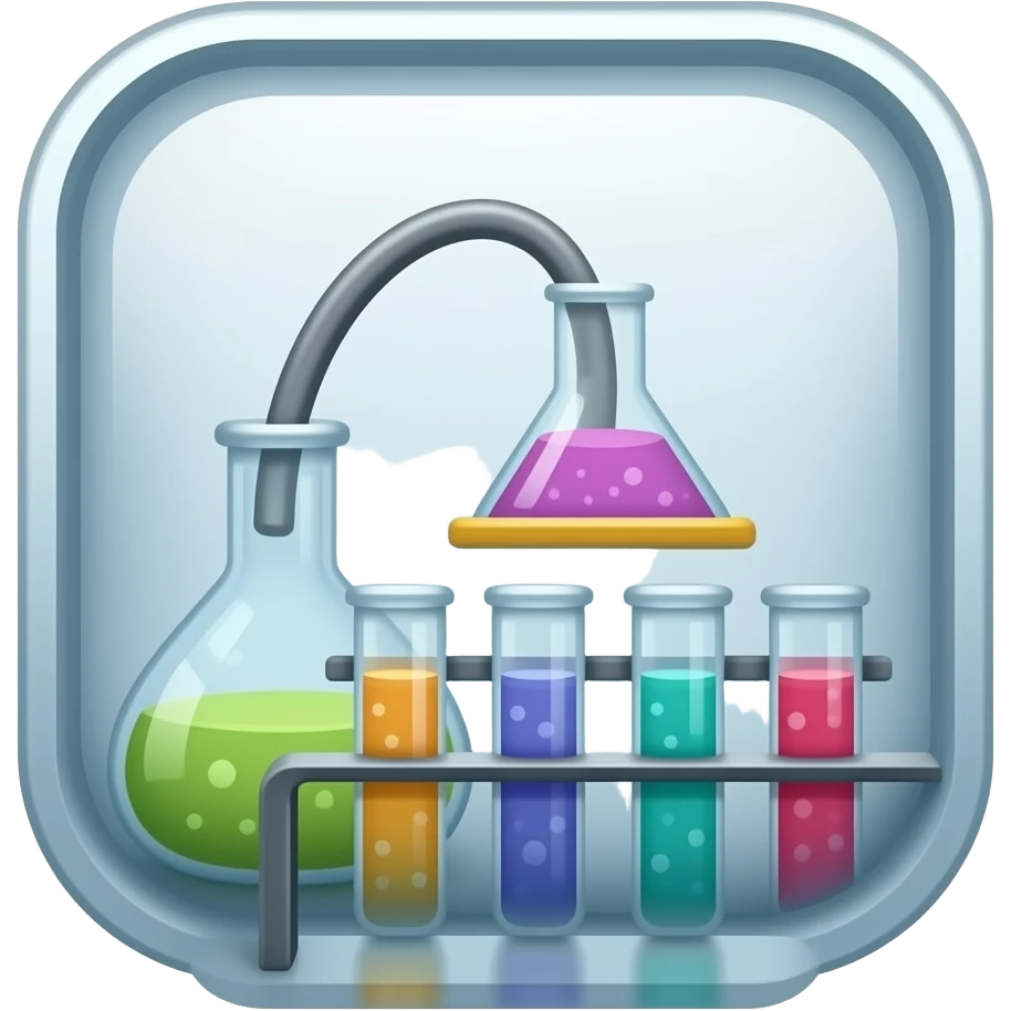 fake science lab logo emoji