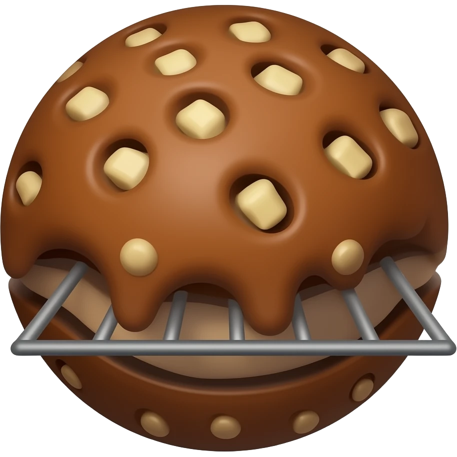 baking a brownie emoji