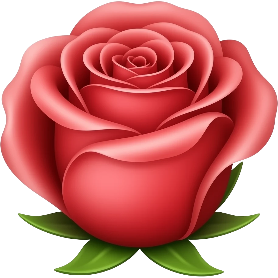 Red rose emoji