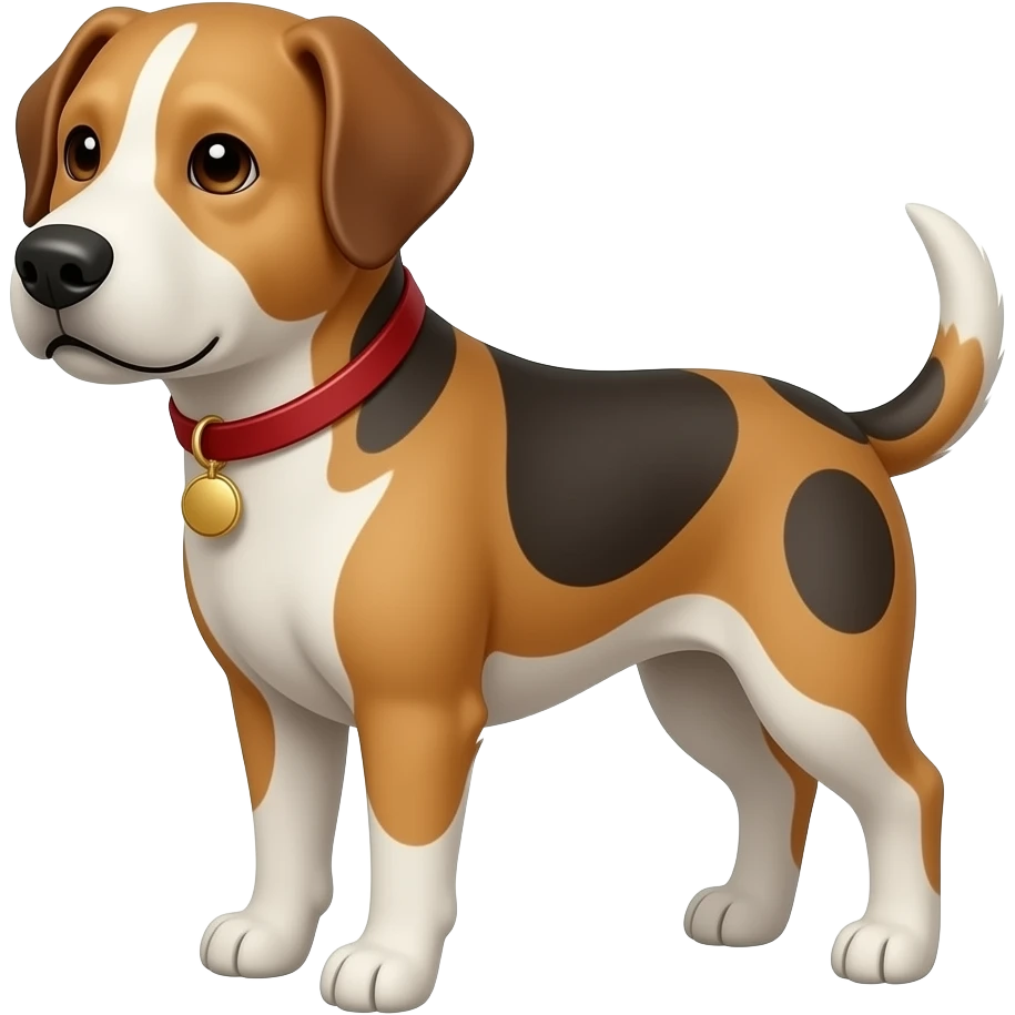 Dog with the head of a human emoji
