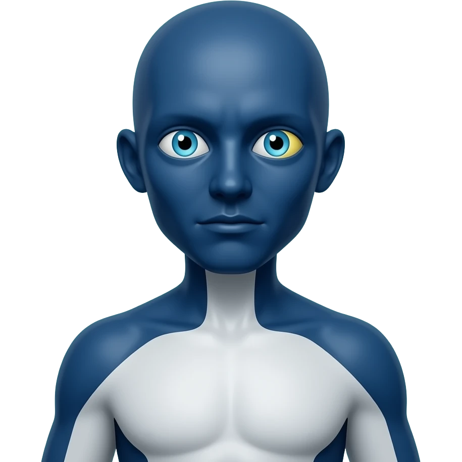 Mystery Portal Entity: Full body entity, blue and yellow eyes ...