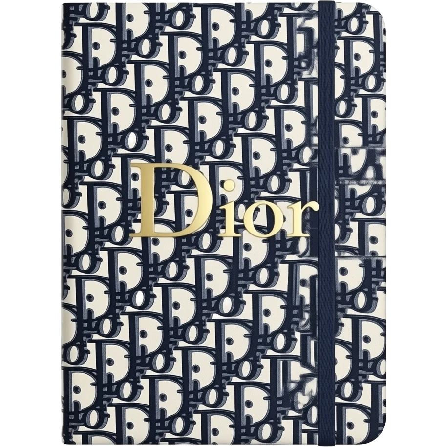 Люксовая тетрадь как dior emoji