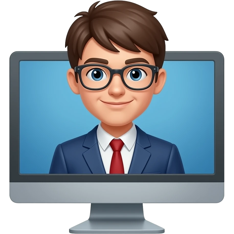 étudiant devant ordinateur emoji