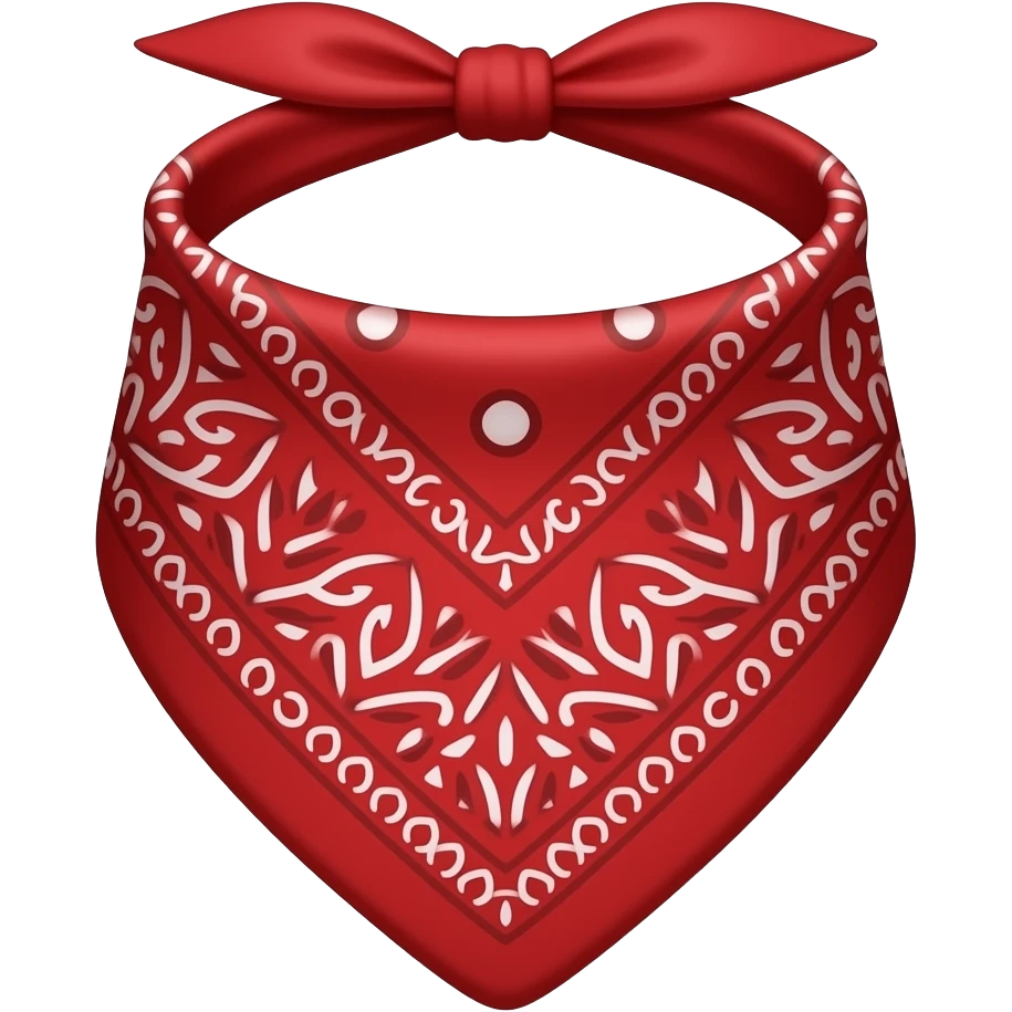 Red bandana emoji