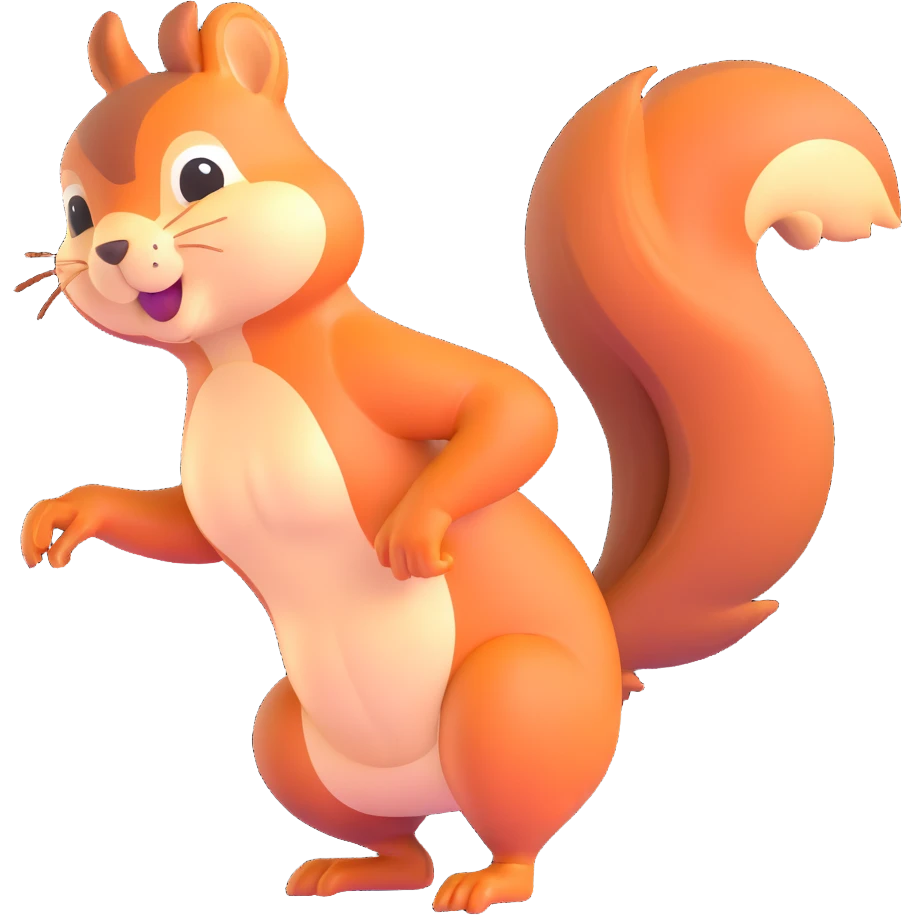 squirrel twerking with a big butt emoji
