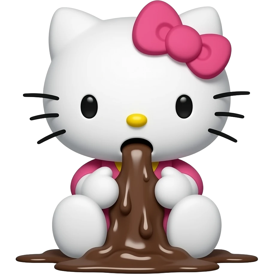 diarrhea epidemic hello kitty emoji