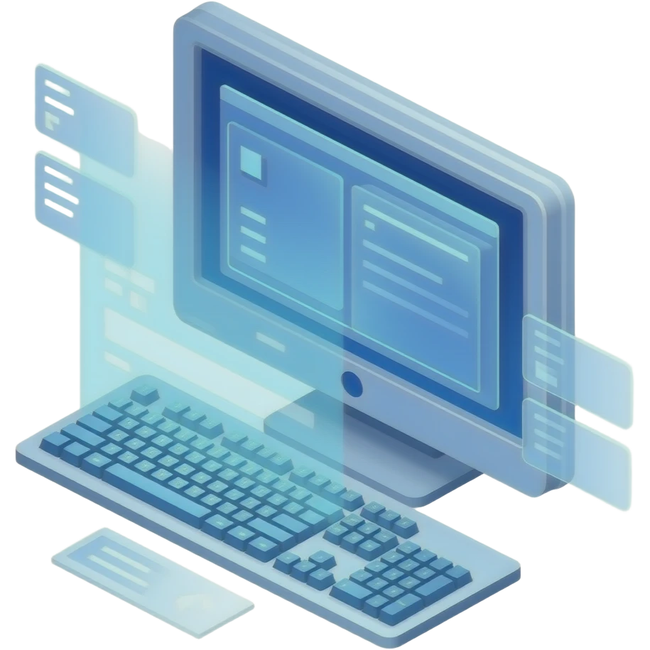 holographic computer emoji