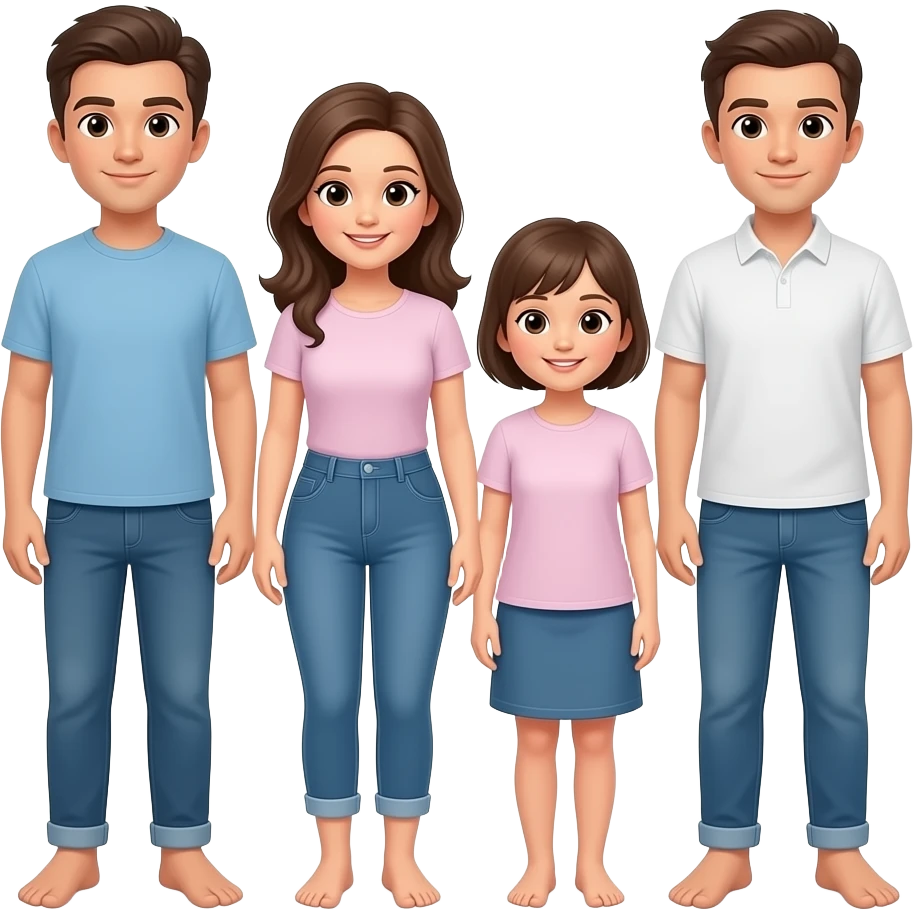Familia Descalza emoji