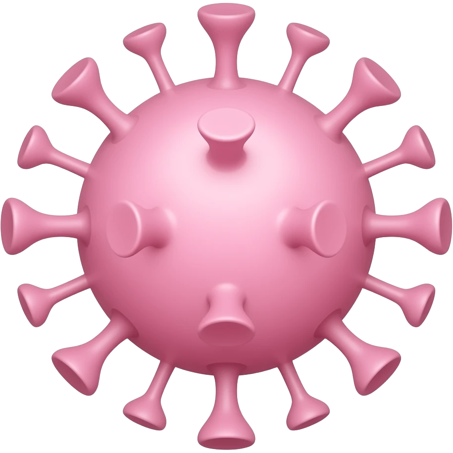 PASTEL pink VIRUS emoji